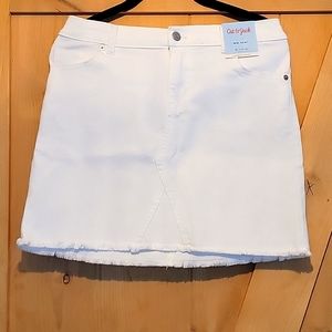 White Midi Mini Skirt Girls Size XL (14/16)